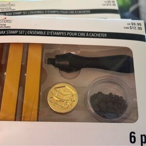 Recollections Gold Graduation Wax Seal Set with Yellow Wax